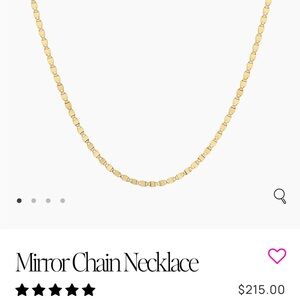 Baby Gold mirror chain necklace